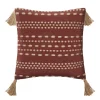 maxibazar Coussin Coton Jute Botanic Terracotta 40X40Cm