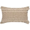 maxibazar Coussin 3D Coton Jute Pompon 38X58Cm
