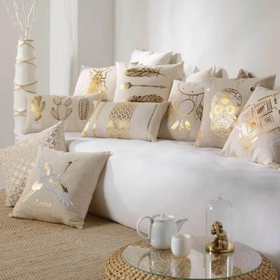 maxibazar Coussin Dehoussable Compresse 45X45Cm Azelia