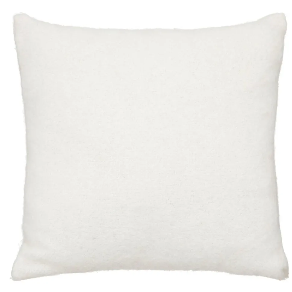 maxibazar Coussin Effet Mohair Kodi Ivoire 45X45Cm