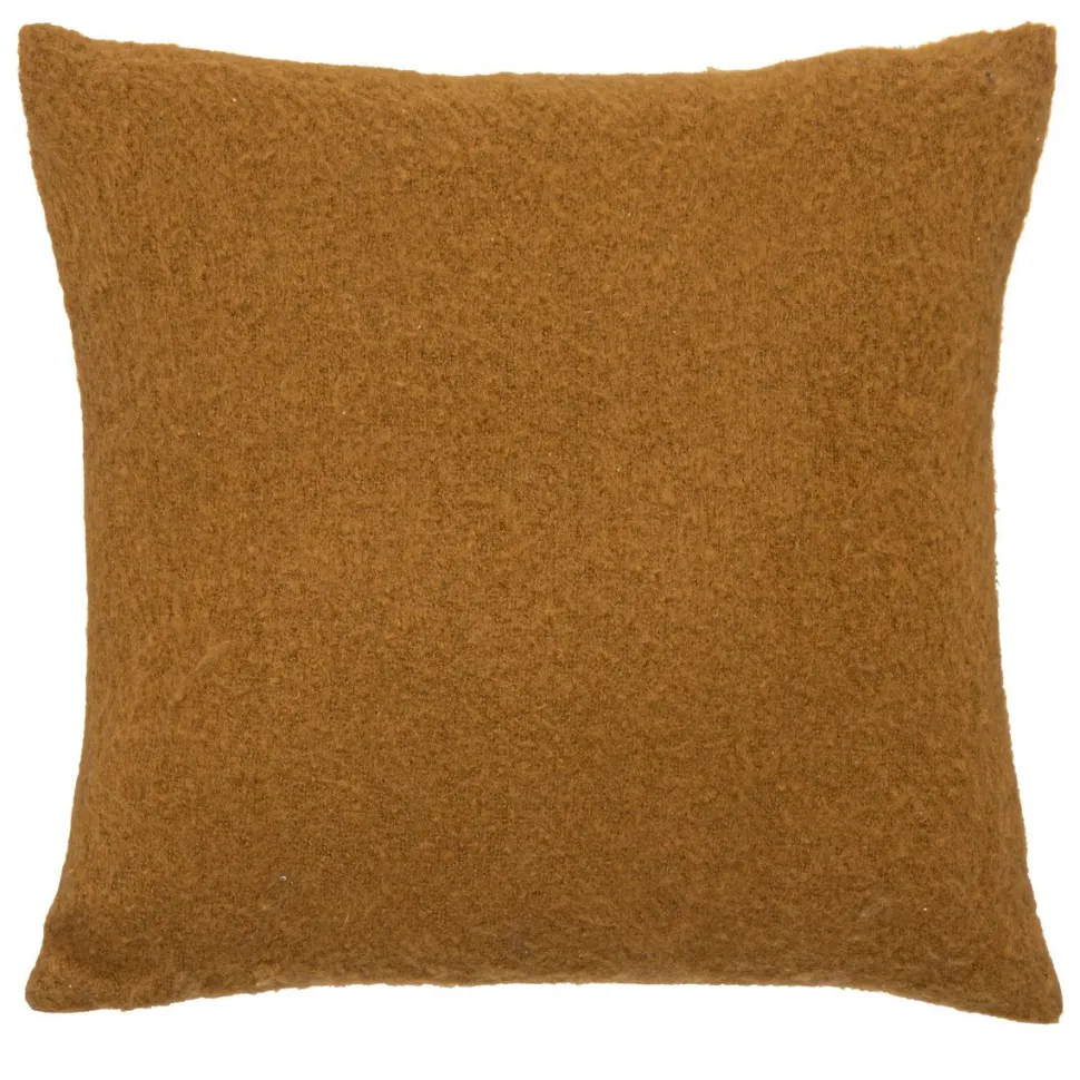 maxibazar Coussin Effet Mohair Kodi Ocre 45X45Cm