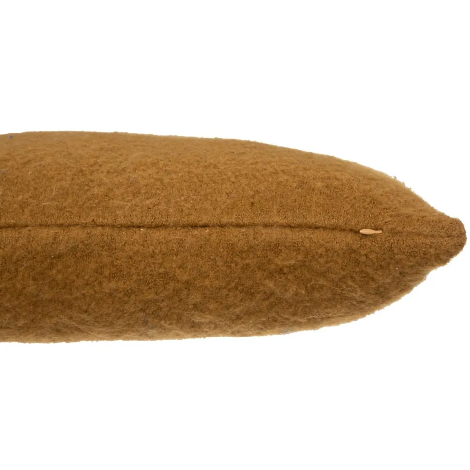maxibazar Coussin Effet Mohair Kodi Ocre 45X45Cm