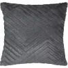 Atmosphera Coussin Fourrure 3D Geometrique Gris 45X45Cm