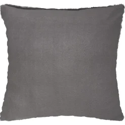 Atmosphera Coussin Fourrure 3D Geometrique Gris 45X45Cm