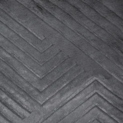 Atmosphera Coussin Fourrure 3D Geometrique Gris 45X45Cm