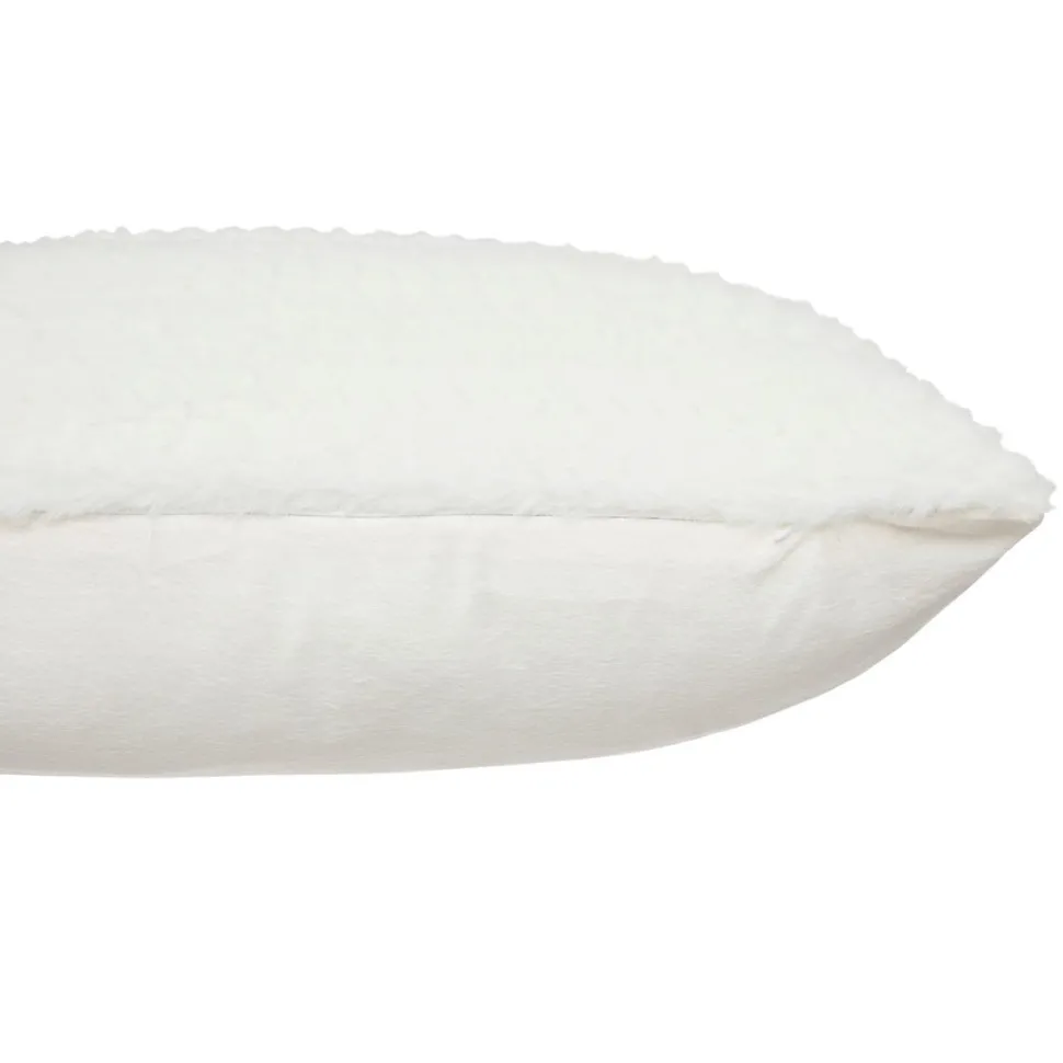 maxibazar Coussin Fourrure Jacquard Liani Ivoire 38X58Cm