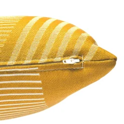 Coussin Jacquard 40X40Cm Moutarde