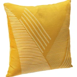 Coussin Jacquard 40X40Cm Moutarde