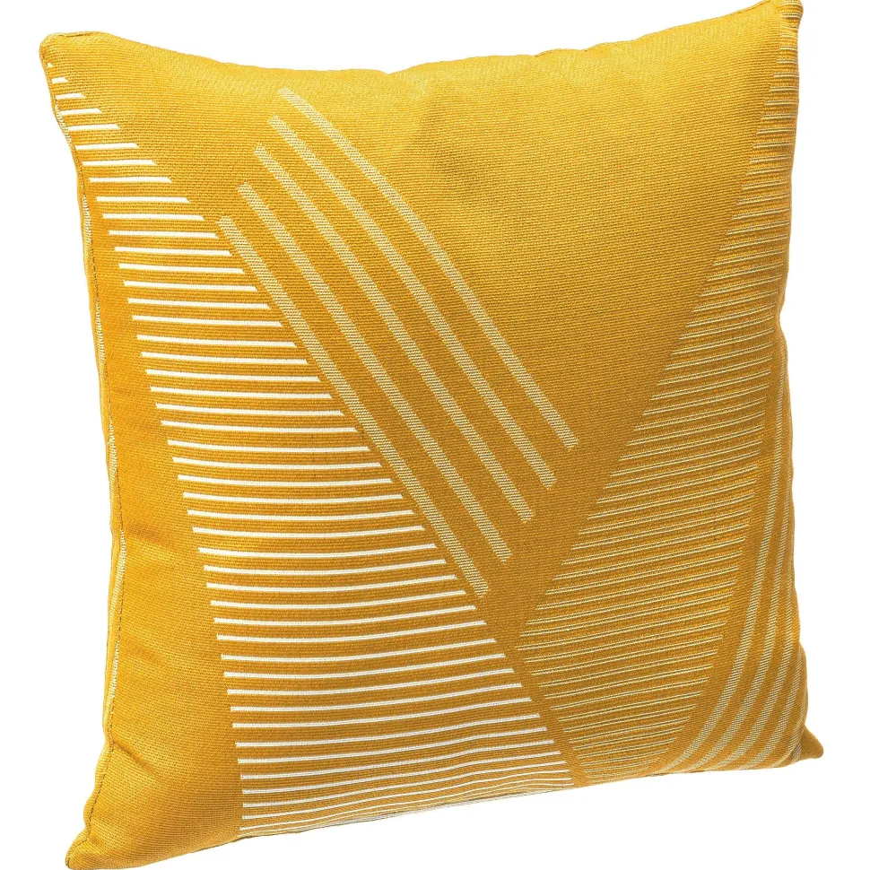 Coussin Jacquard 40X40Cm Moutarde