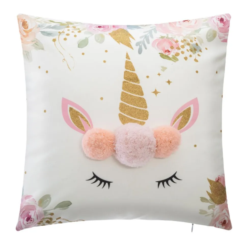 Atmosphera Coussin Licorne Pompom