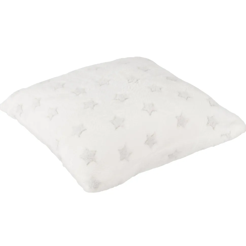 maxibazar Coussin Phosphorescent Etoile Blanc 40X40Cm