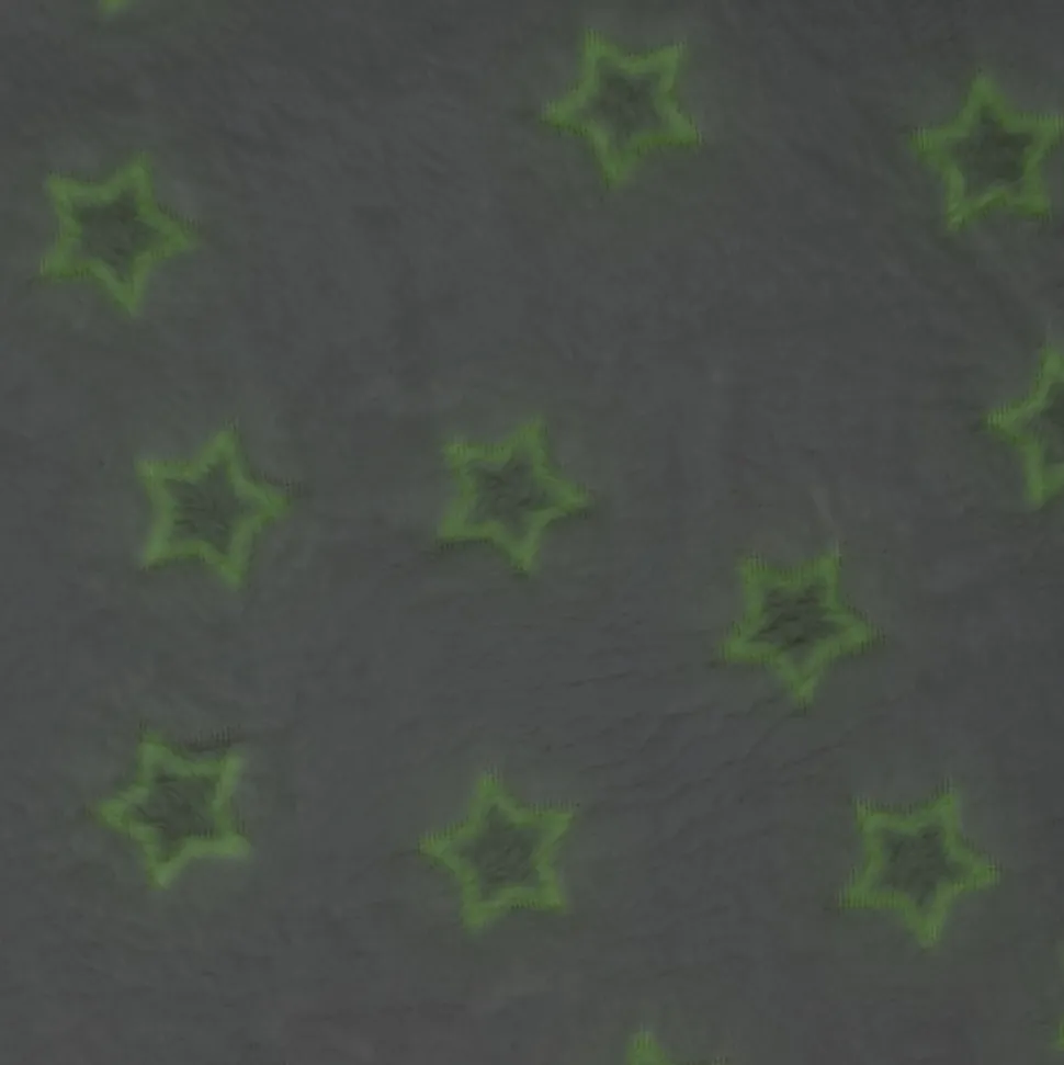 maxibazar Coussin Phosphorescent Etoile Blanc 40X40Cm