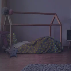 maxibazar Coussin Phosphorescent Etoile Blanc 40X40Cm