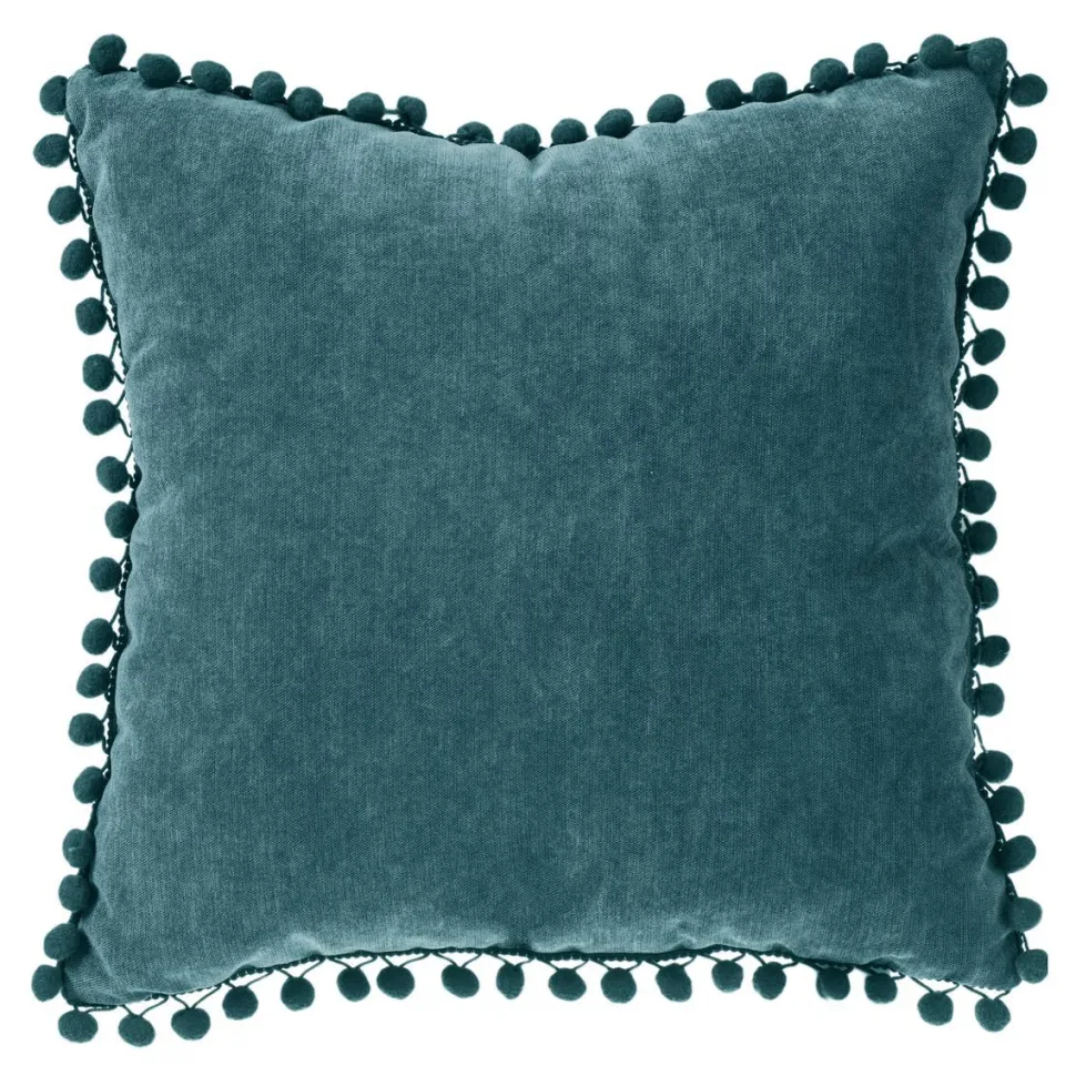 Atmosphera Coussin Pompons Canard 40X40Cm
