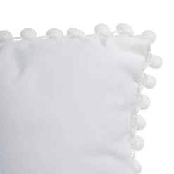 Atmosphera Coussin Pompons Ivoire 40X40Cm