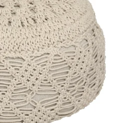 Atmosphera Coussin Sol Macram Palm D.44X18Cm