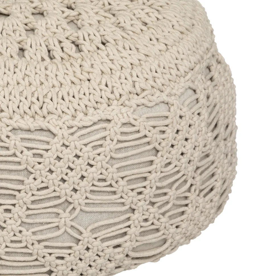 Atmosphera Coussin Sol Macram Palm D.44X18Cm