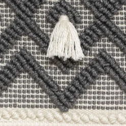 Atmosphera Coussin Sol Recycle Row Gris 48X48Cm