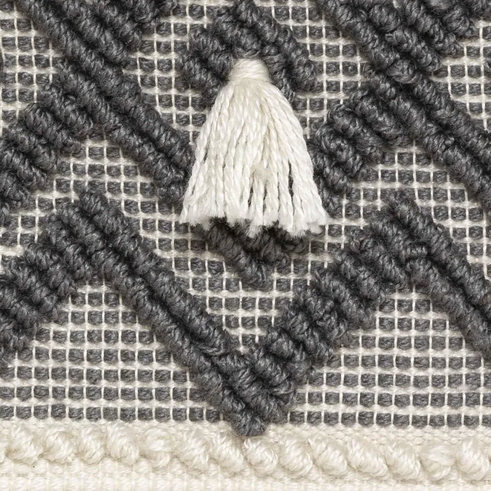 Atmosphera Coussin Sol Recycle Row Gris 48X48Cm