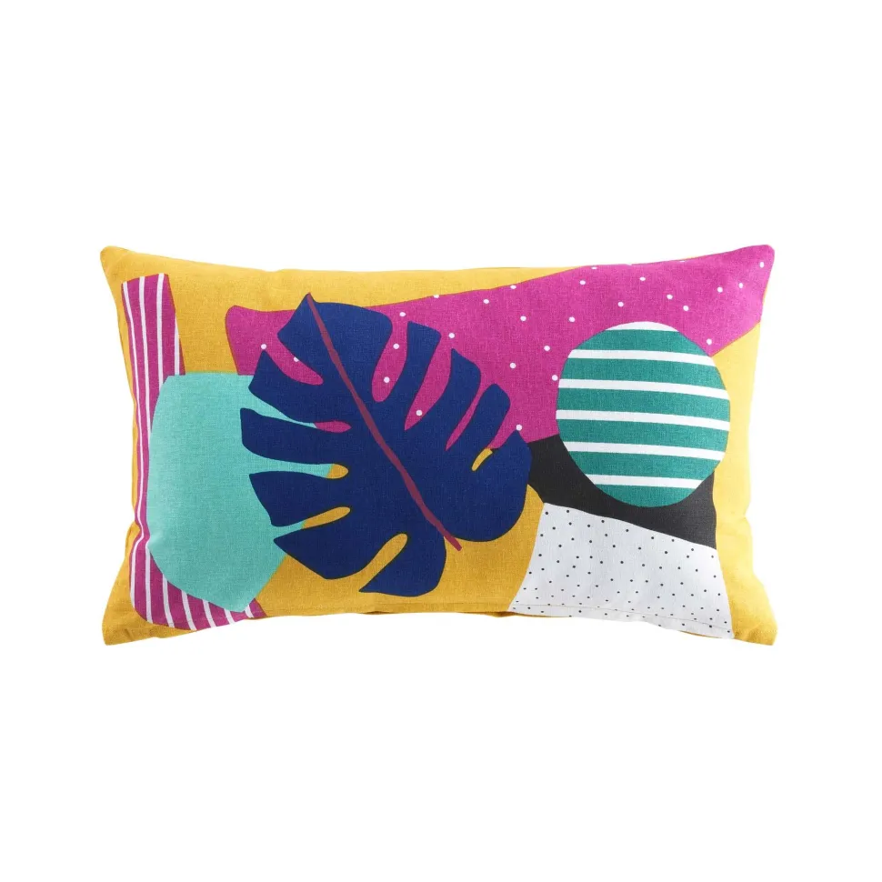 maxibazar Coussin 30X50Cm Coton Imprime Exagone
