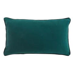 maxibazar Coussin 30X50Cm Coton Lave Linette Petrole