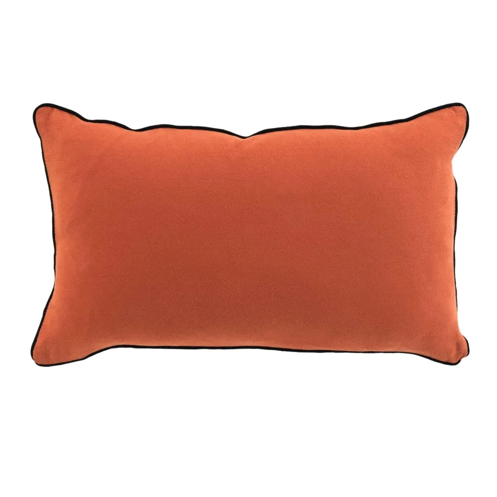 maxibazar Coussin 30X50Cm Coton Lave Linette Terracotta
