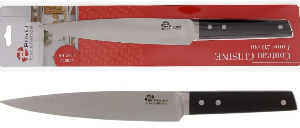 Couteau Cuisine Clever 20 Cm Manche 3 Rivets