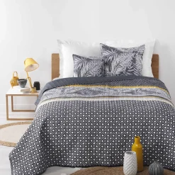 maxibazar Couvre Lit 2 Personnes Matelasse 220X240Cm Hazel