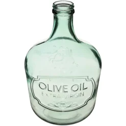 Atmosphera Dame Jeanne Verre Recycle Olive Transparent H.42Cm