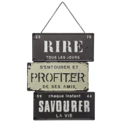 maxibazar Deco Metal Chaine Loft D.26X34Cm