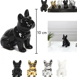 maxibazar Deco Mini Bulldog Ceramique 10Cm