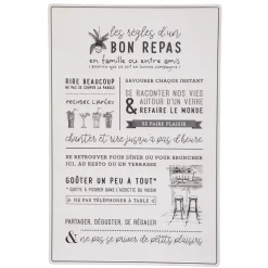 Atmosphera Deco Murale Metal Citation D.38X58Cm