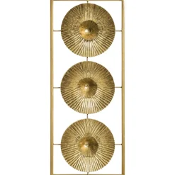 Atmosphera Deco Murale Metal Dore 25X61Cm