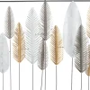 Atmosphera Deco Murale Metal Feuille 134X68Cm