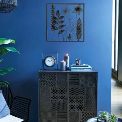 Atmosphera Deco Murale Metal Feuille 40X40Cm