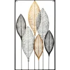 Atmosphera Deco Murale Metal Feuilles 37X65Cm