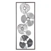 Atmosphera Deco Murale Metal Fleur Argent 25X61Cm