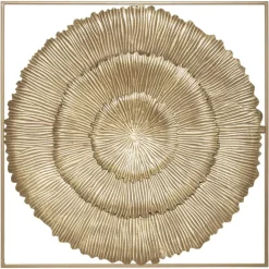 Atmosphera Deco Murale Metal Solea D.76X76Cm