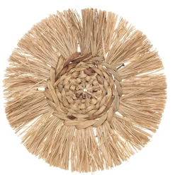 maxibazar Deco Murale Raphia X3 Pieces 25Cm 30Cm 36Cm