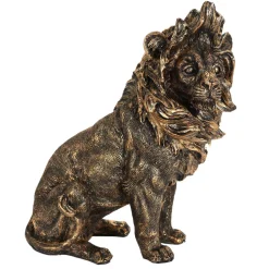 maxibazar Decoration A Poser Lion Dore H.30Cm
