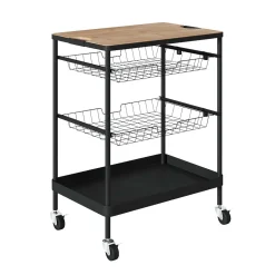 Desserte 2 Paniers Metal Et Planche Amovible