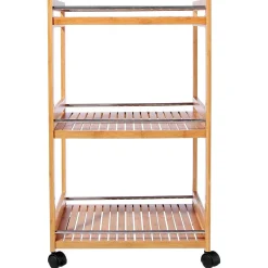 Desserte 3 Tablettes Bambou