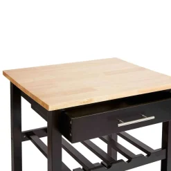 Desserte Claude Noir D.58X48X87Cm