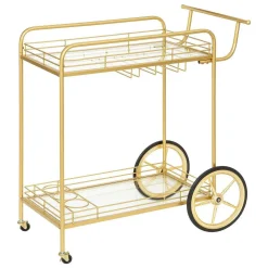 Desserte Metal Verre Antonella Dore H.90Cm