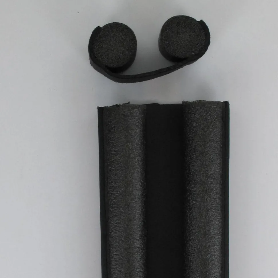 maxibazar Dessous De Porte Double Bourrelet Amovible 93 Cm Noir