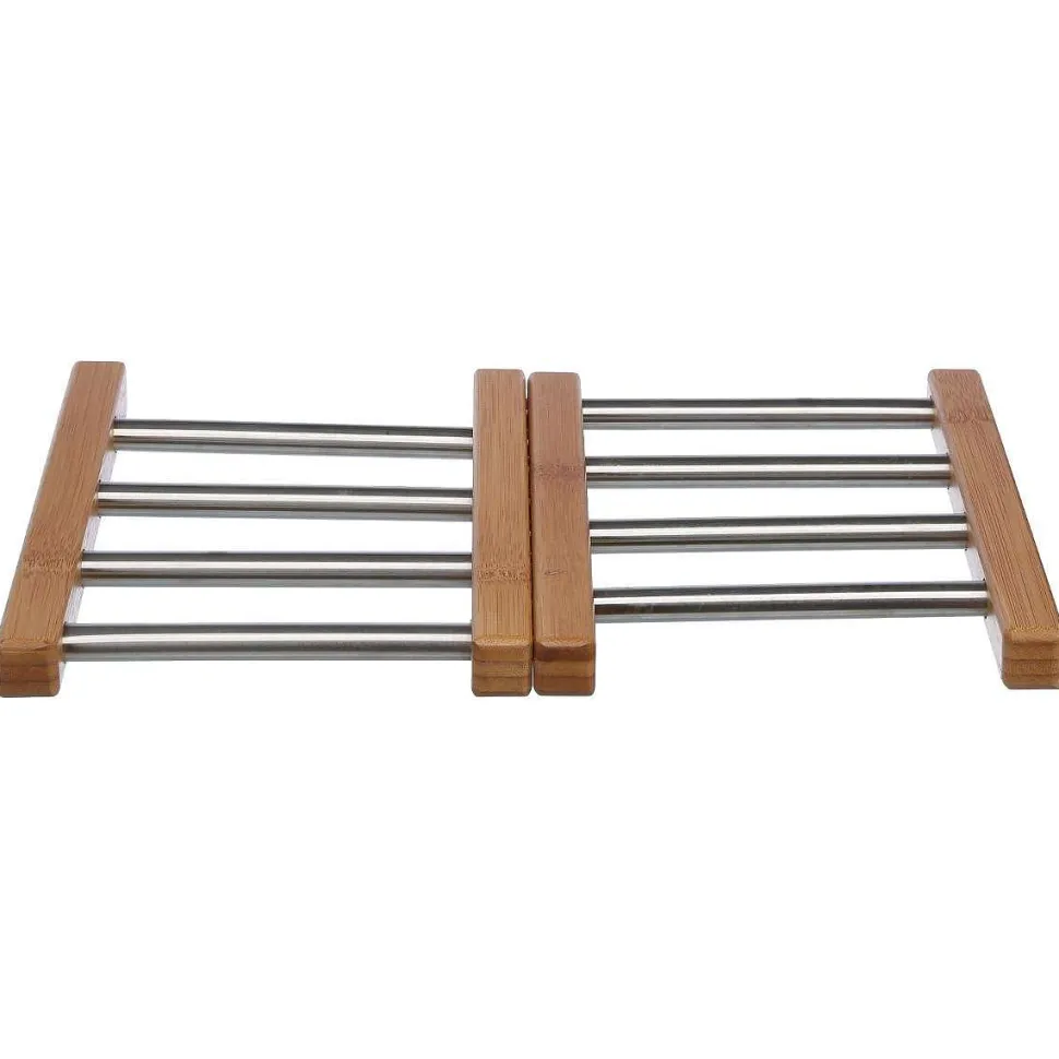 Dessous Plat Extensible Bambou Inox