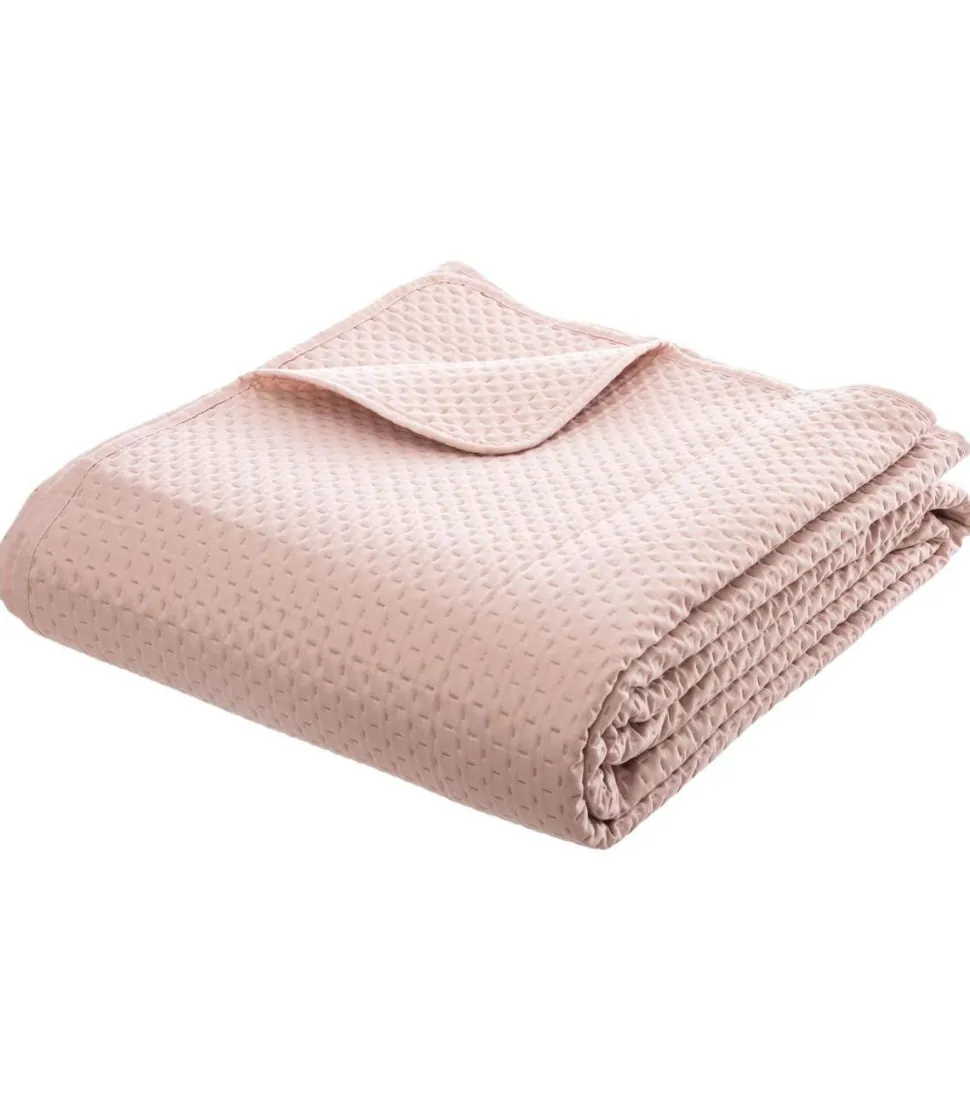 Atmosphera Dessus De Lit Et 2 Taies Dolce Rose Poudre 260X240Cm