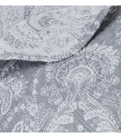 Atmosphera Dessus De Lit Marie Avec 2 Taies Gris Clair 240X260Cm