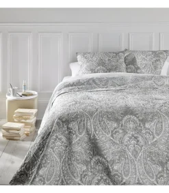 Atmosphera Dessus De Lit Marie Avec 2 Taies Gris Clair 240X260Cm