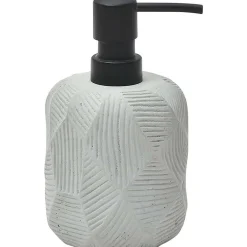 Distributeur A Savon Ciment Avec Rainures Gris